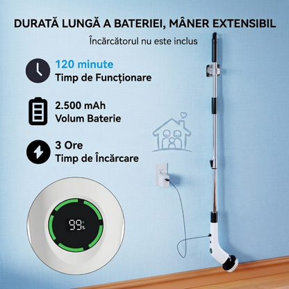 Perie Electrică 9-în-1 | Curățenie Rapidă Fără Efort