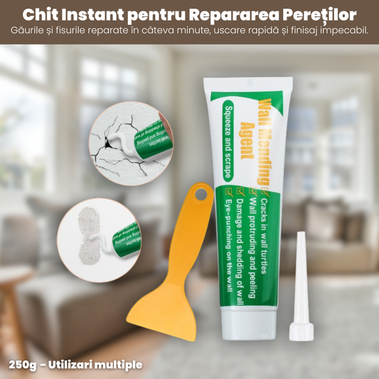 Set Chit pentru Reparare Pereți Instant cu Uscare Rapidă