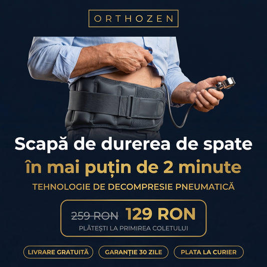 Centură Lombară cu Turmalină | Scapă de Durerile de Spate