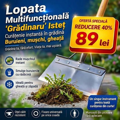 Lopată Multifuncțională CasaVera® din Oțel Călit - Ediția 2026